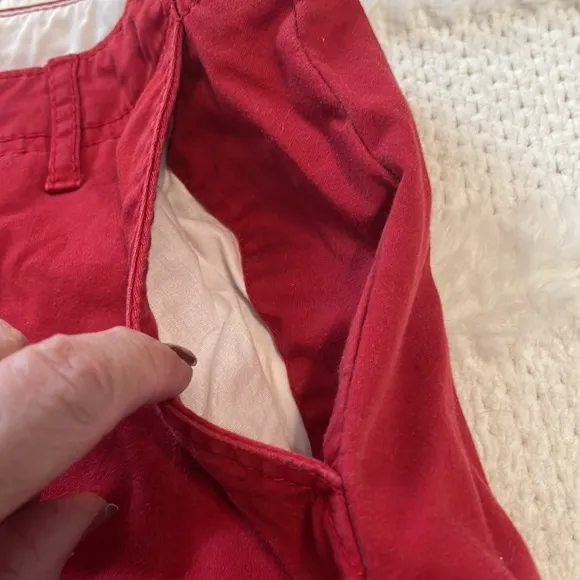 Y2K Gap stretch pants red cotton adjustable legs holiday women’s size 6