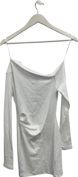 ZARA White Long Sleeve Mini Dress UK S